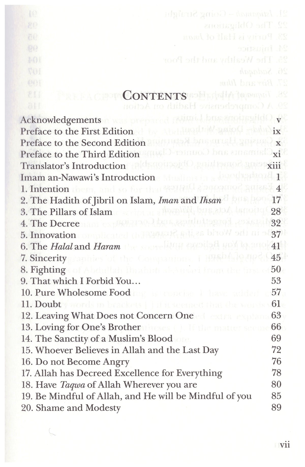 The Complete Forty Hadith