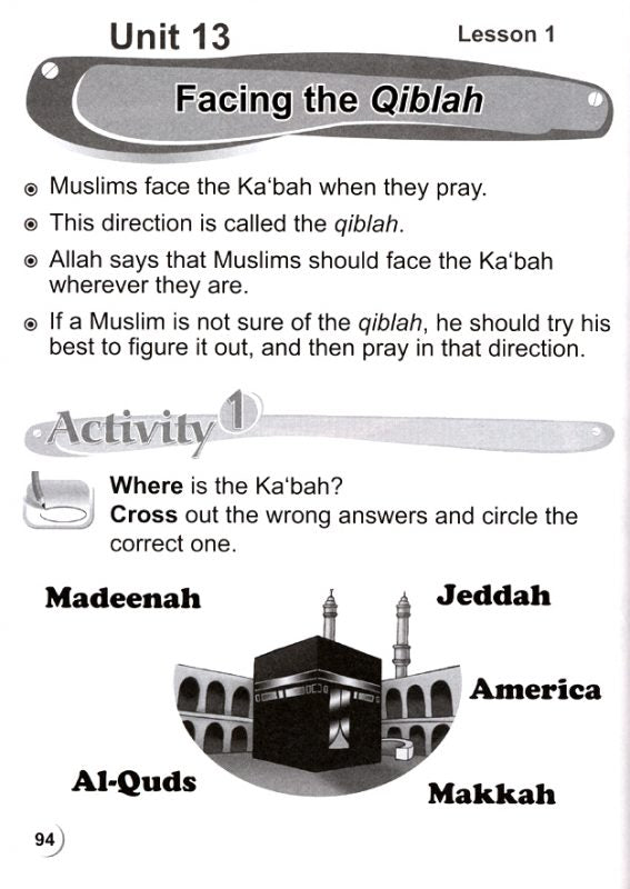 ICO Islamic Studies Activity book Grade 2 Part 1 - Darussalam Islamic Bookshop Australia