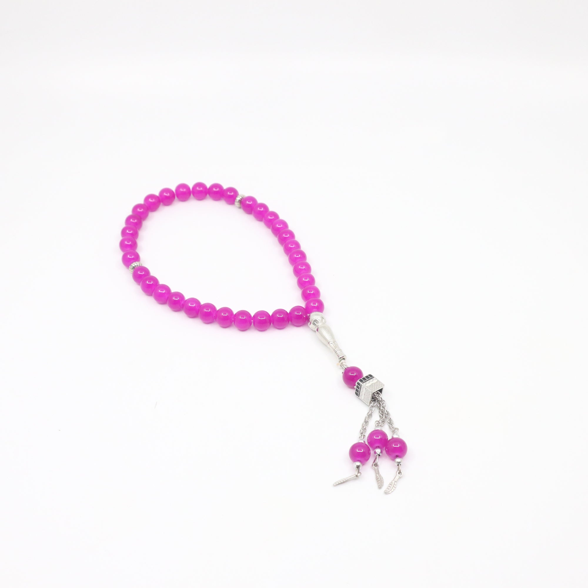 Prayer Beads 33 Tasbih Small Kaaba with Leaf