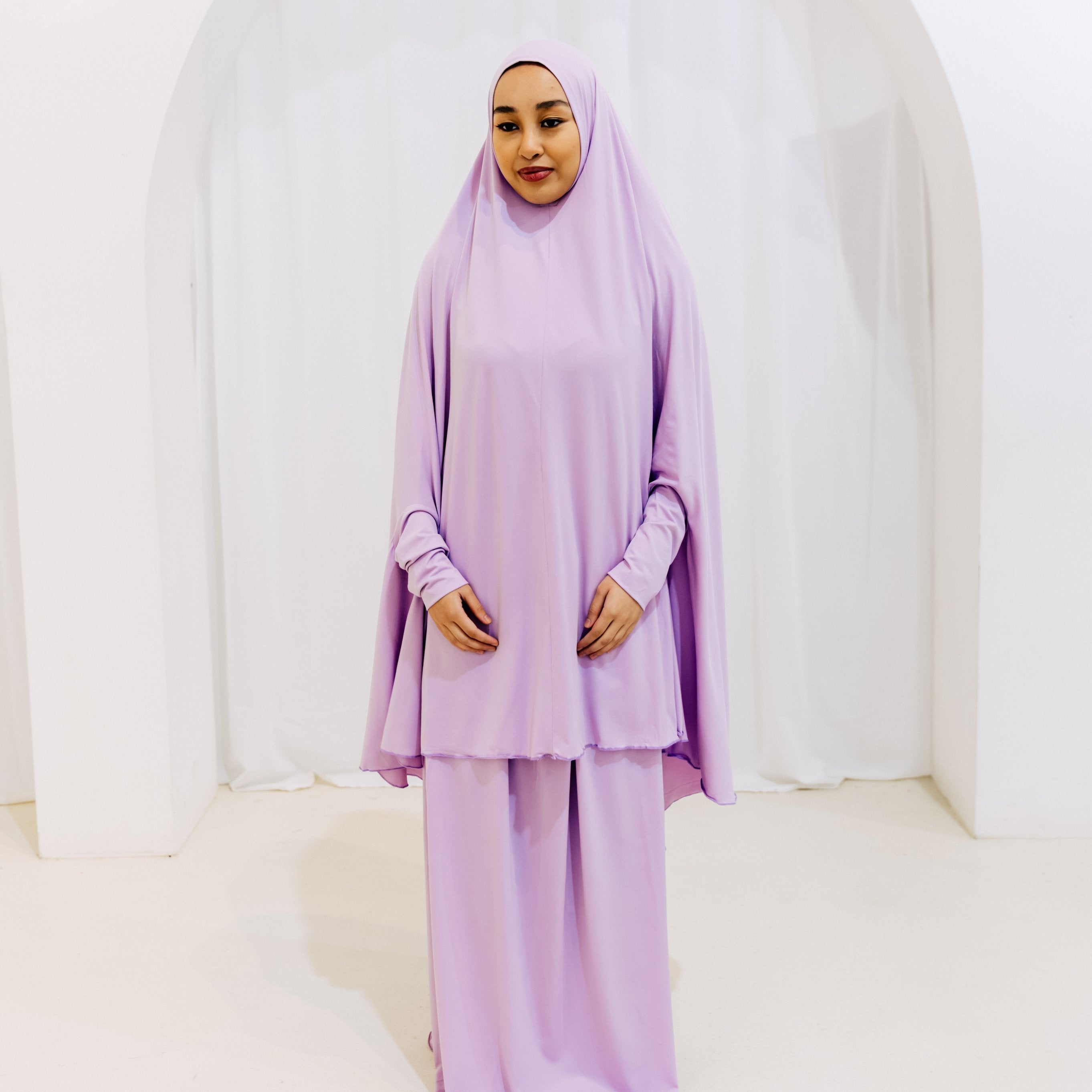 Premium Jilbab Sleeved LILAC