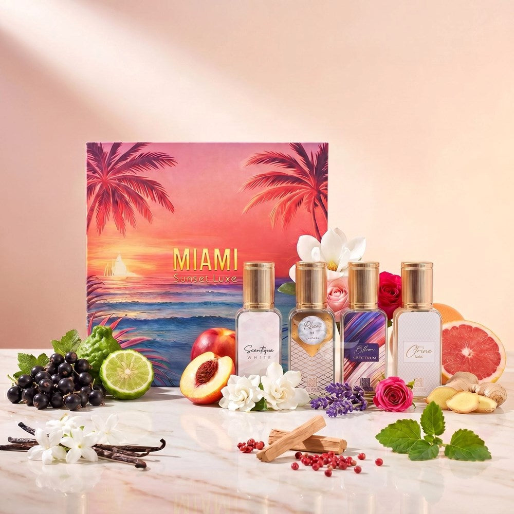 Miami Sunset Luxe Discovery Set By Ahmed Al Maghribi (4x 15ml perfumes)