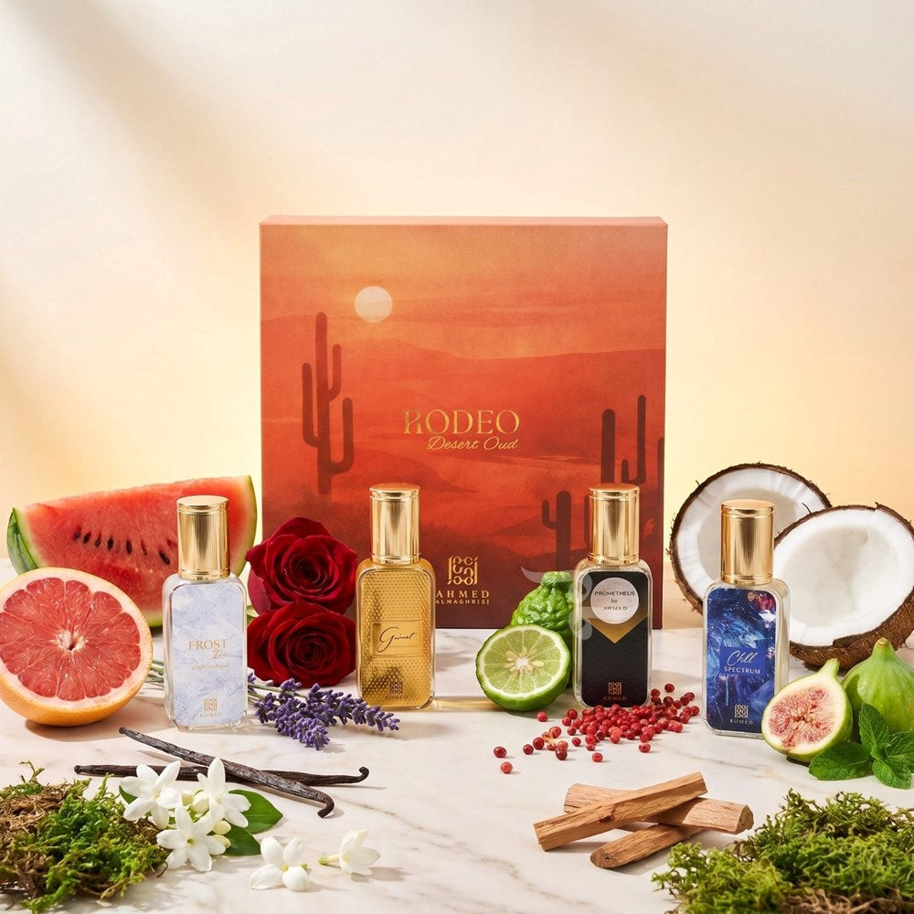 Rodeo Desert Oud Discovery Set By Ahmed Al Maghribi (4x 15ml perfumes)