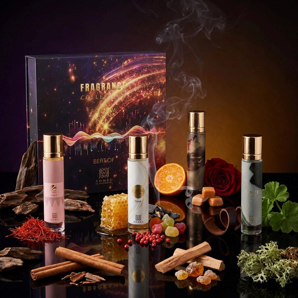 Beat of Ahmed Fragrance Collection For Men Discovery Set By Ahmed Al Maghribi (4x 15ml perfumes)