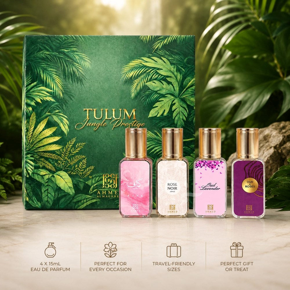 Tulum Jungle Prestige Discovery Set By Ahmed Al Maghribi (4x 15ml perfumes)