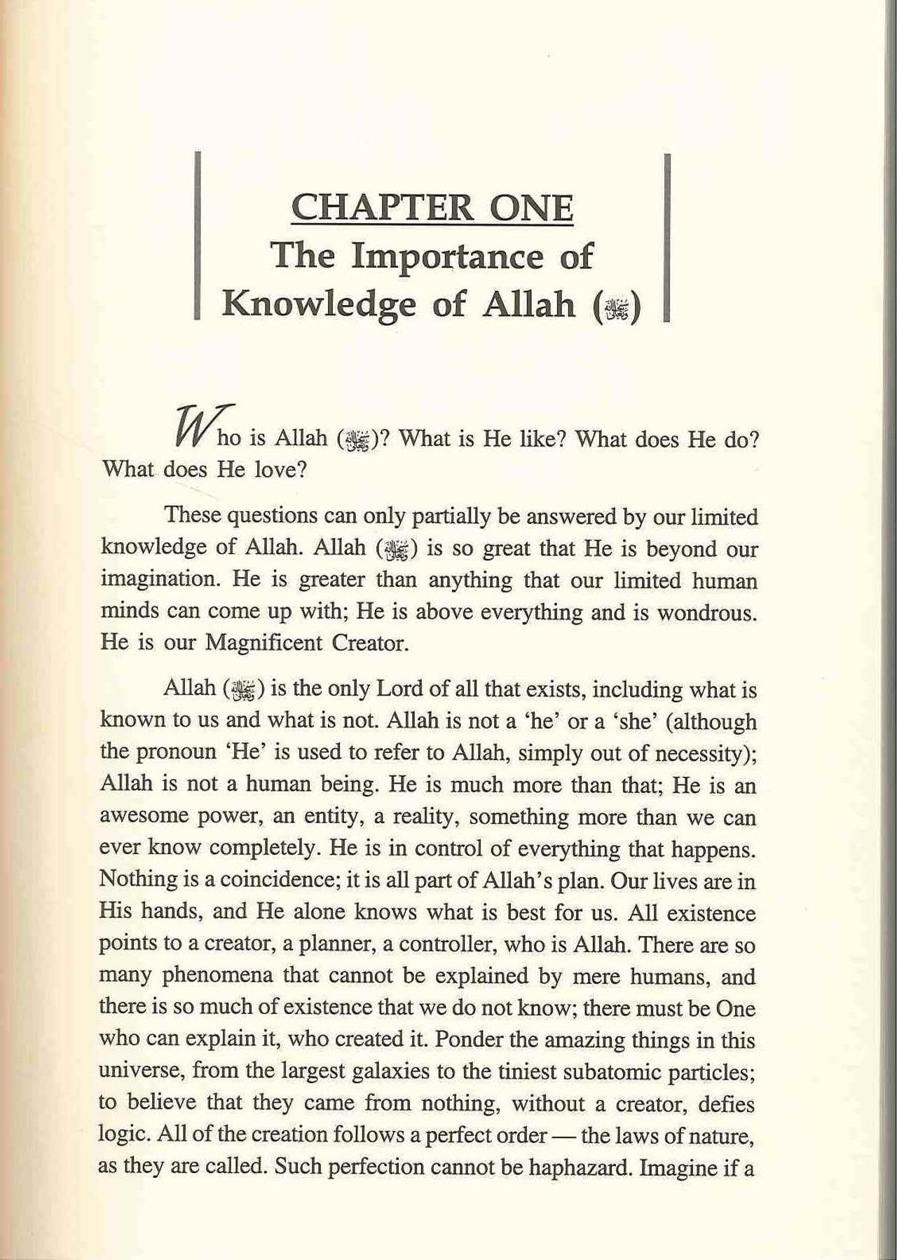 Who Is Allah? His Names And Attributes And Their Significance To The Individual