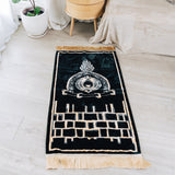 Prayer Mat with Kaaba black stone Motif (70 X 115cm)