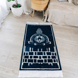 Prayer Mat with Kaaba black stone Motif (70 X 115cm)