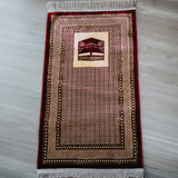 Plush Prayer Mat with Kaaba Motif (68 X 113cm)