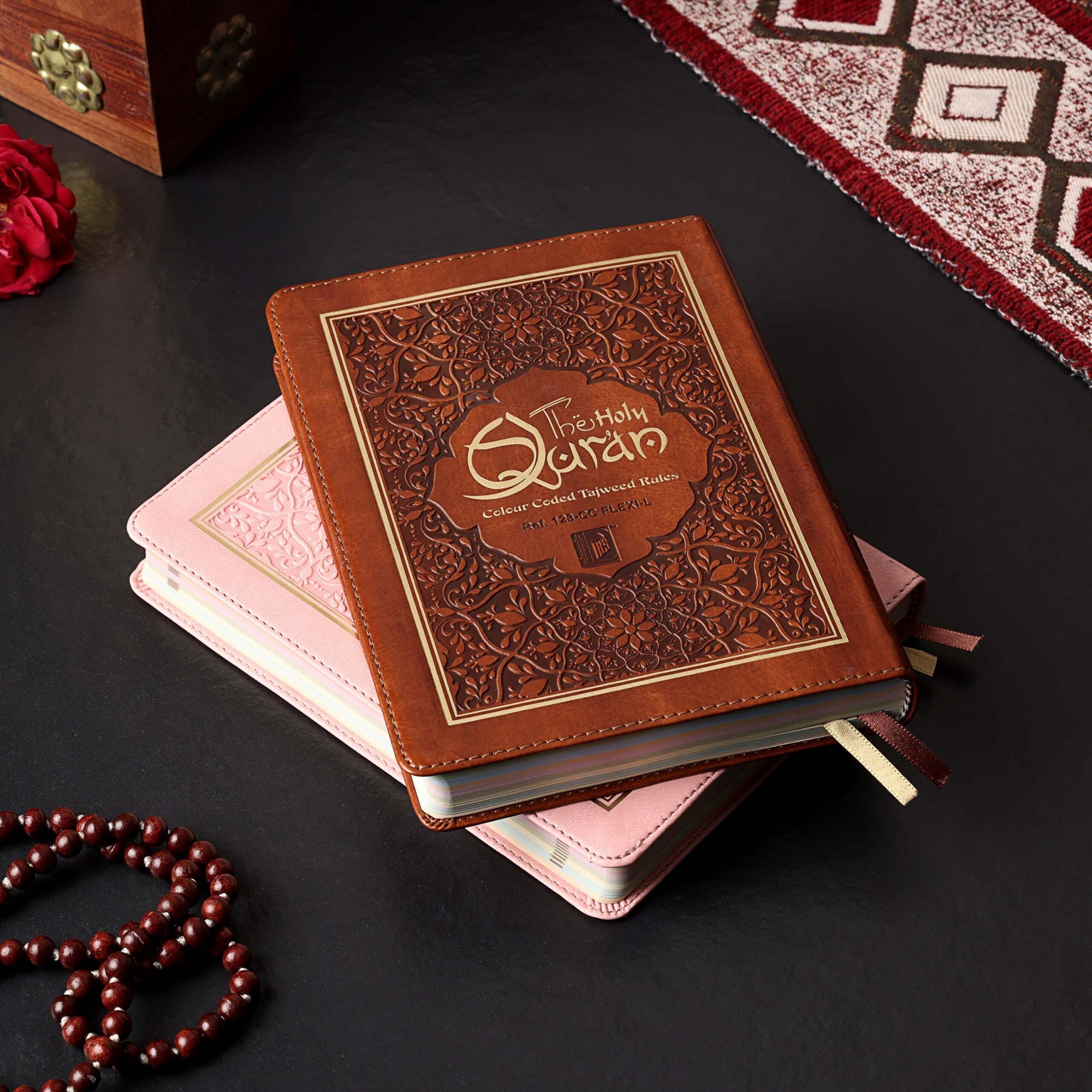 Hafzi Quran with Colour Coded Tajweed Rules NO. 123CC (15 Lines - 19cm x 14cm - Indo/Pak) (FLEXI)