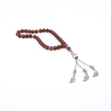 Prayer Beads 33 Tasbih Small Kaaba with Leaf
