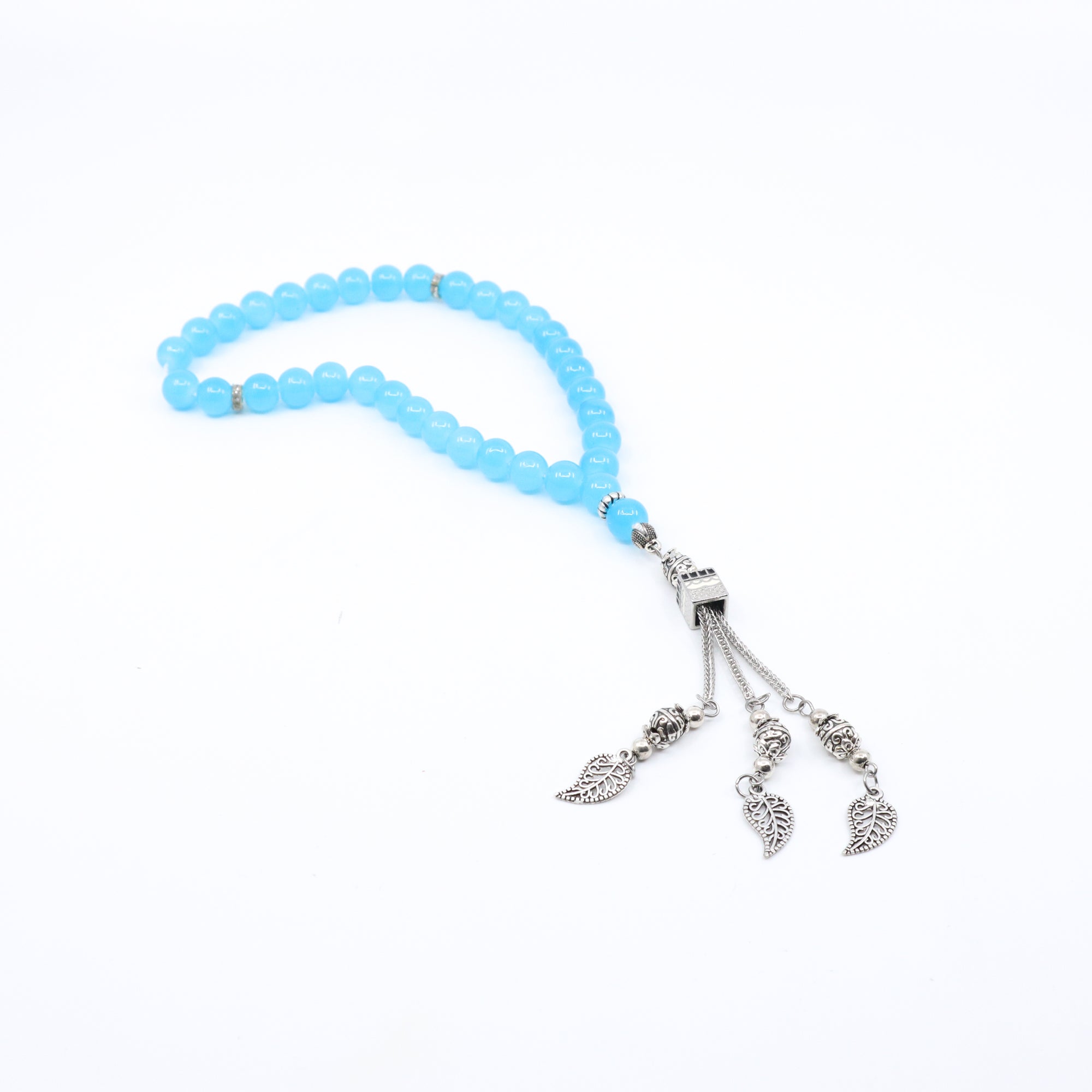 Prayer Beads 33 Tasbih Small Kaaba with Leaf