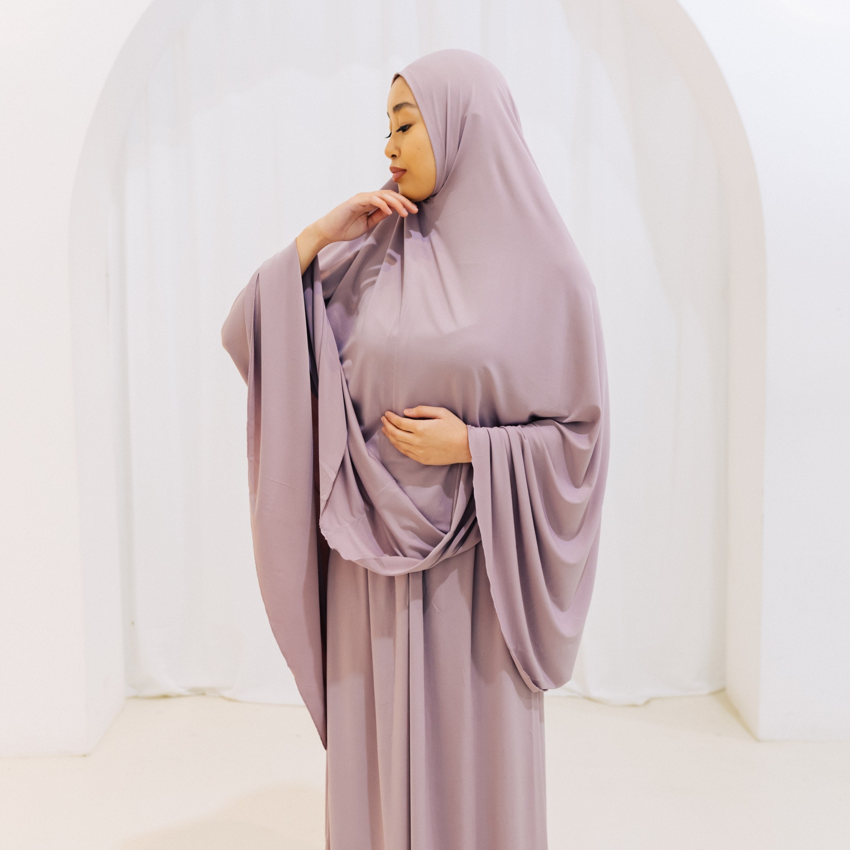 Premium Jilbab Pastel Purple