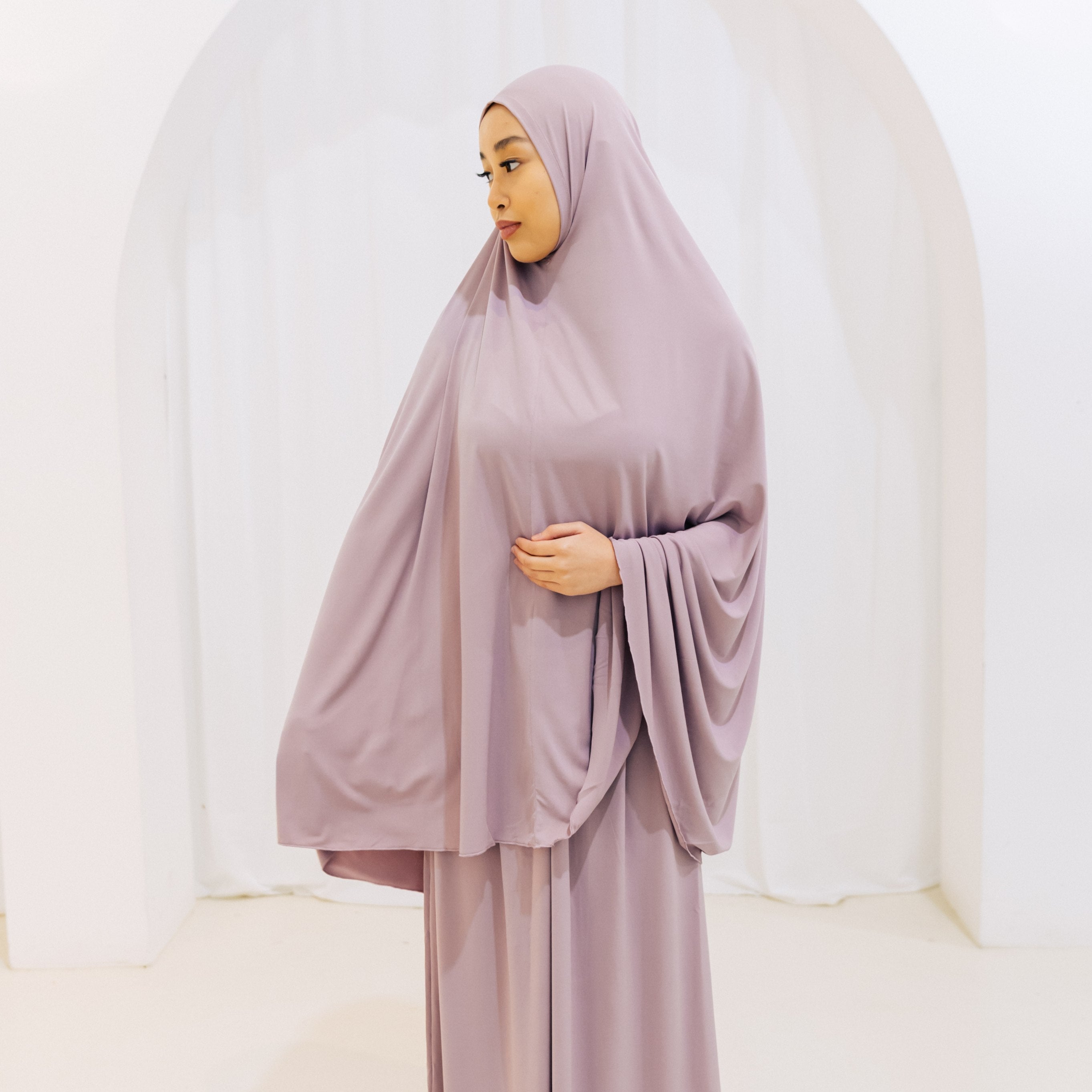 Premium Jilbab Pastel Purple
